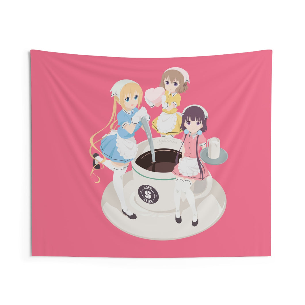 Blend S Maika Sakuranomiya, Kaho Hinata, Mafuyu Hoshikawa Indoor Wall Tapestry