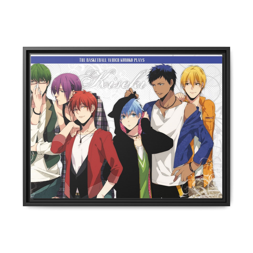 Kuroko's Basketball Tetsuya Kuroko, Daiki Aomine, Atsushi Murasakibara Canvas Framed Art Print