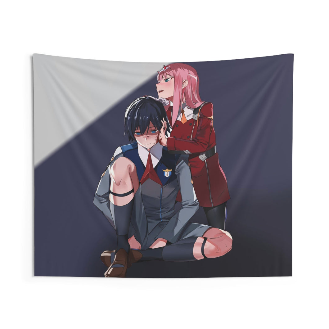 Zero Two and Hiro Indoor Wall Tapestry