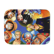 Load image into Gallery viewer, One Piece Monkey D. Luffy, Roronoa Zoro, Sanji, Nico Robin, Tony Tony Chopper Sherpa Blanket
