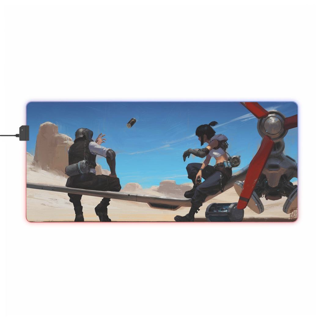 Anime Friends RGB LED Mouse Pad (Desk Mat)