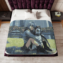 Load image into Gallery viewer, Anime Neon Genesis Evangelion Sherpa Blanket
