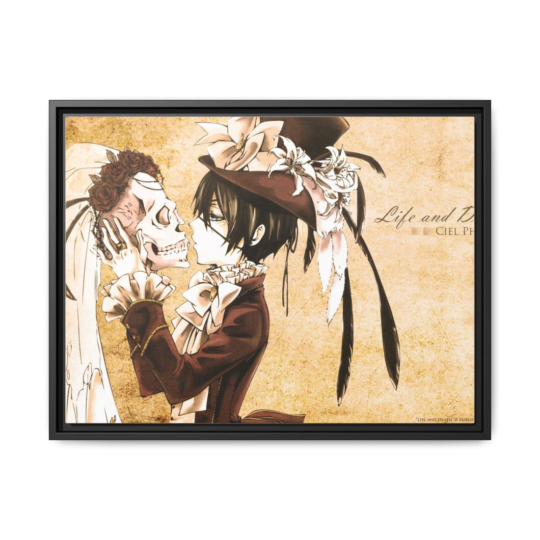 Black Butler Canvas Framed Art Print