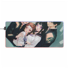 Load image into Gallery viewer, Hyouka Eru Chitanda, Satoshi Fukube, Mayaka Ibara RGB LED Mouse Pad (Desk Mat)
