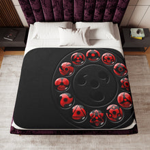 Load image into Gallery viewer, Sharingan Sherpa Blanket
