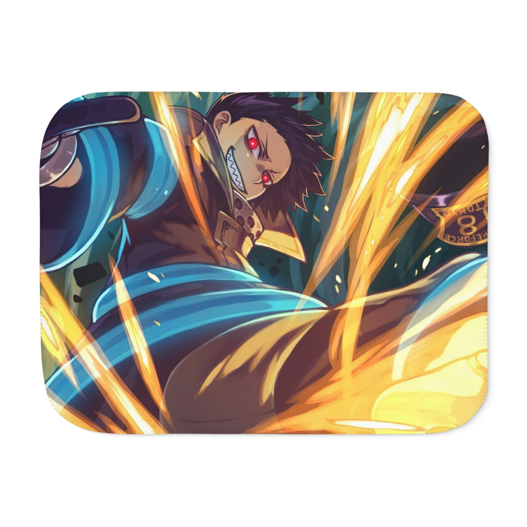 Anime Fire Force Sherpa Blanket