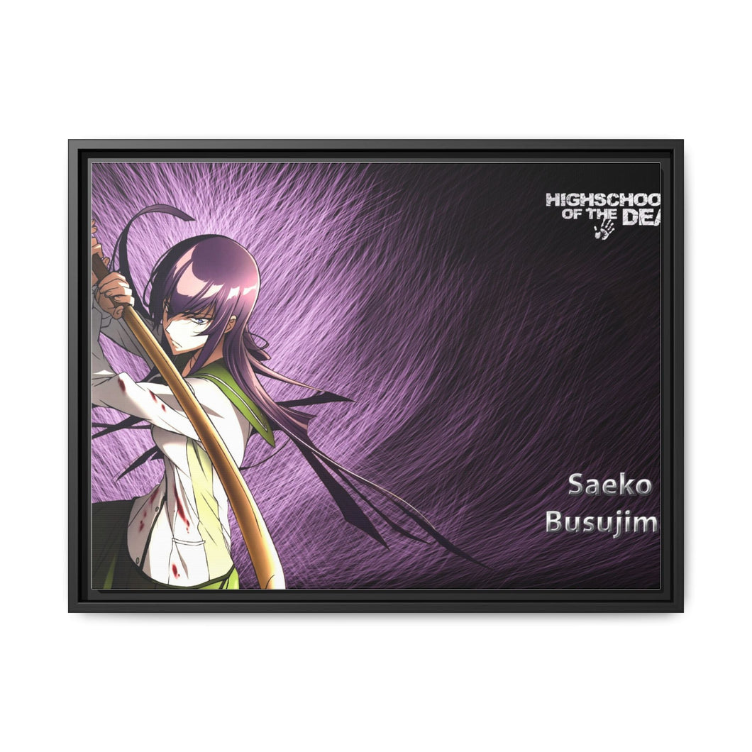 Saeko Busujima Canvas Framed Art Print