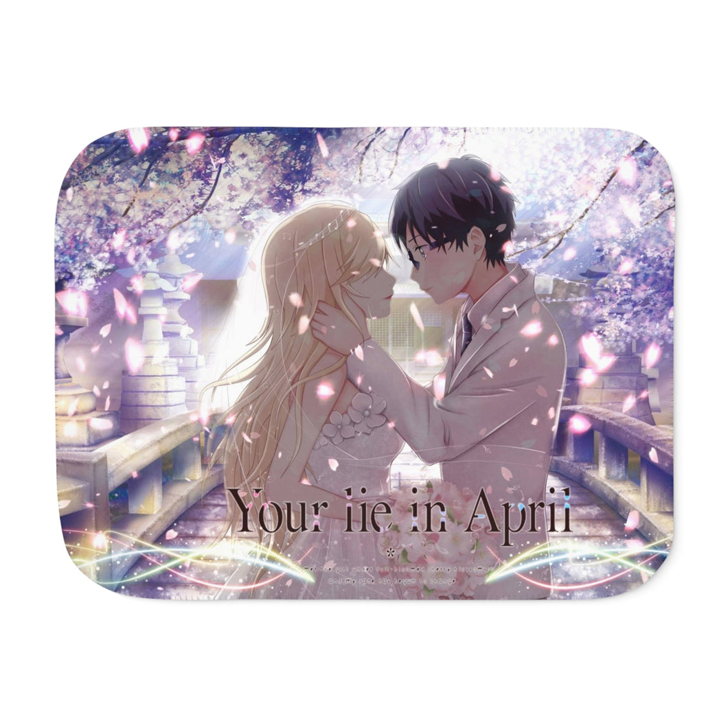 Anime Your Lie in April Sherpa Blanket
