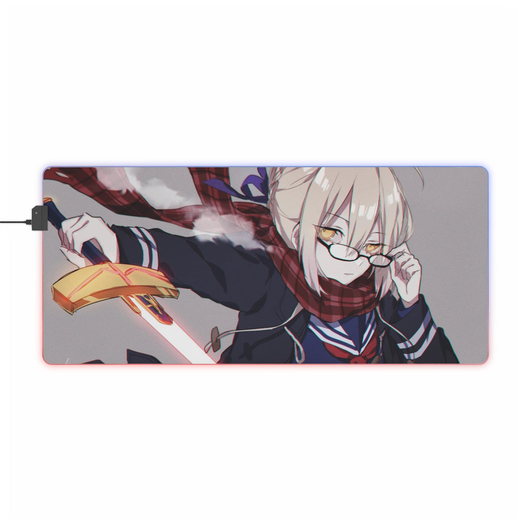Fate/Grand Order Saber RGB LED Mouse Pad (Desk Mat)
