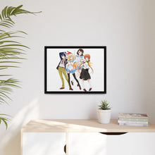 Load image into Gallery viewer, Nisekoi Chitoge Kirisaki, Kosaki Onodera, Seishirou Tsugumi, Marika Tachibana Canvas Framed Art Print
