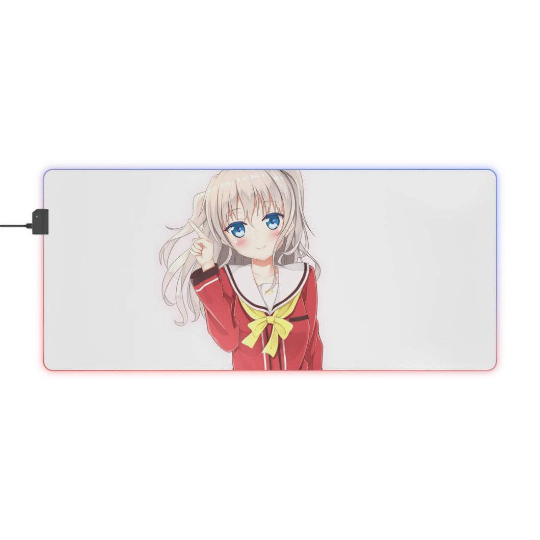 Nao Tomori smiling RGB LED Mouse Pad (Desk Mat)