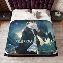 Load image into Gallery viewer, Shinya Kogami smoking Sherpa Blanket
