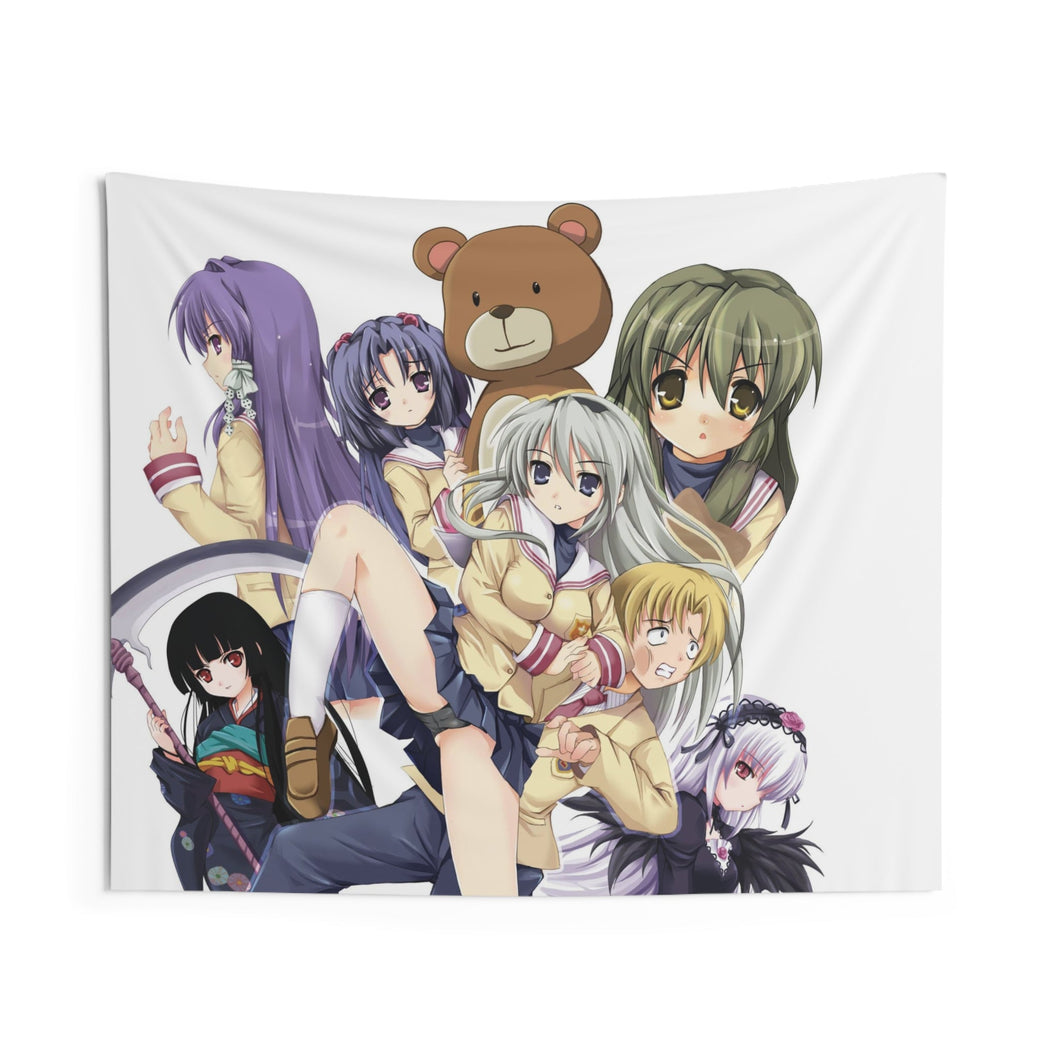 Clannad Tomoyo Sakagami, Kyou Fujibayashi, Fuuko Ibuki, Kotomi Ichinose, Youhei Sunohara Indoor Wall Tapestry