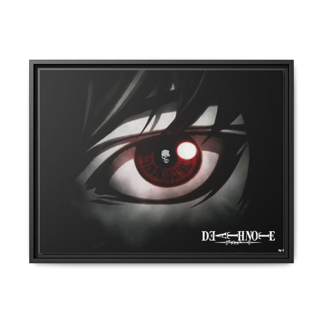 Anime Death Noter Canvas Framed Art Print