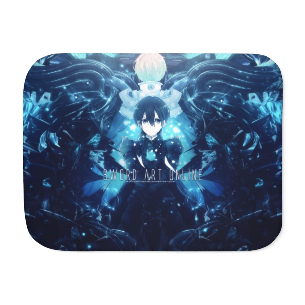 Sword Art Online Kazuto Kirigaya Sherpa Blanket