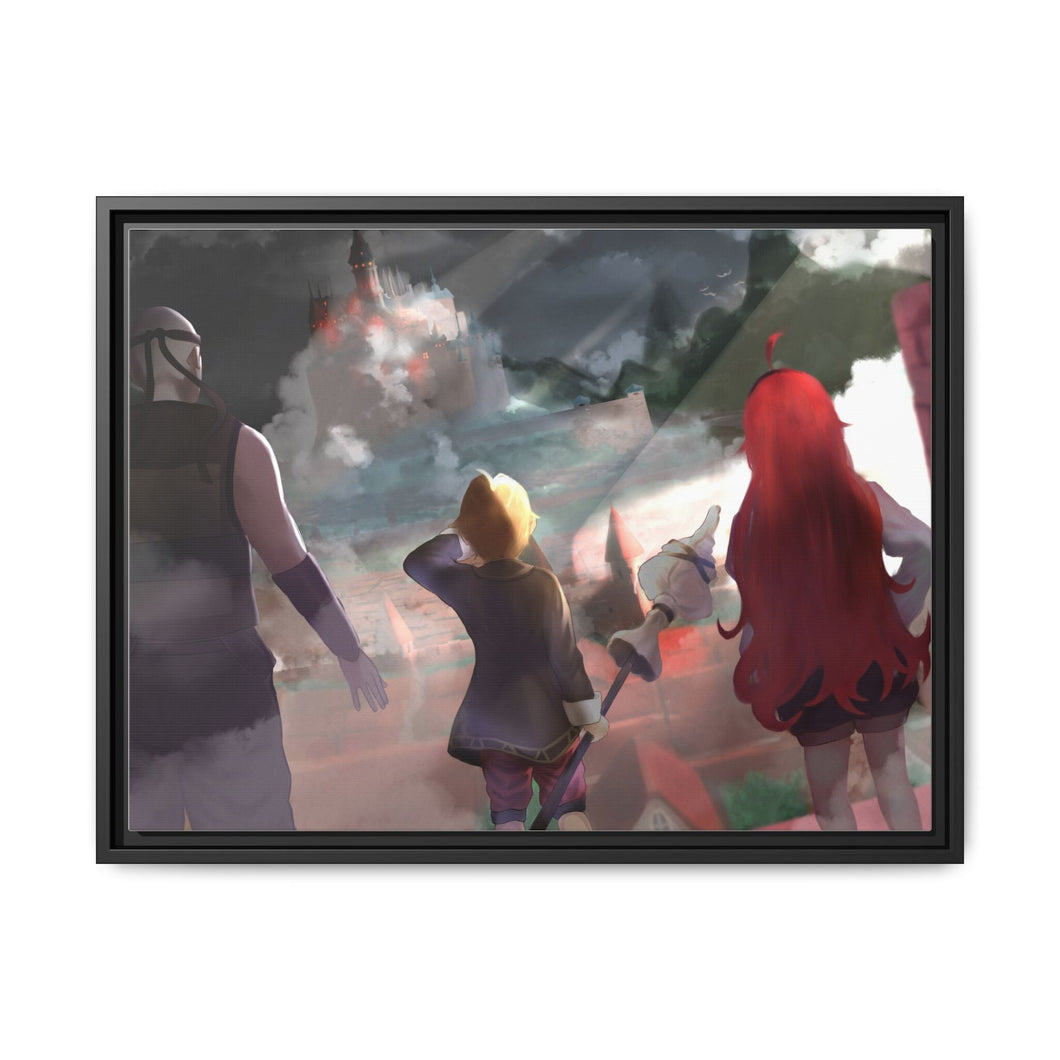 Mushoku Tensei: Jobless Reincarnation Rudeus Greyrat, Eris Boreas Greyrat Canvas Framed Art Print