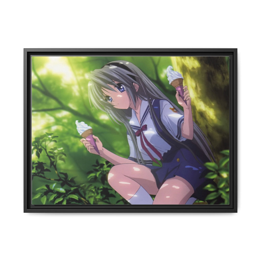 Tomoyo Sakagami Canvas Framed Art Print