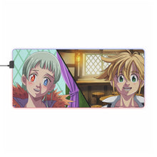 Load image into Gallery viewer, Meliodas and Elizabeth RGB LED Mouse Pad (Desk Mat)

