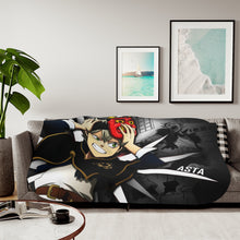 Load image into Gallery viewer, ASTA BLACK CLOVER Sherpa Blanket
