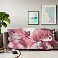 Load image into Gallery viewer, Miku and Nino Sherpa Blanket
