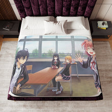 Load image into Gallery viewer, My Teen Romantic Comedy SNAFU Hachiman Hikigaya, Yukino Yukinoshita, Yui Yuigahama Sherpa Blanket
