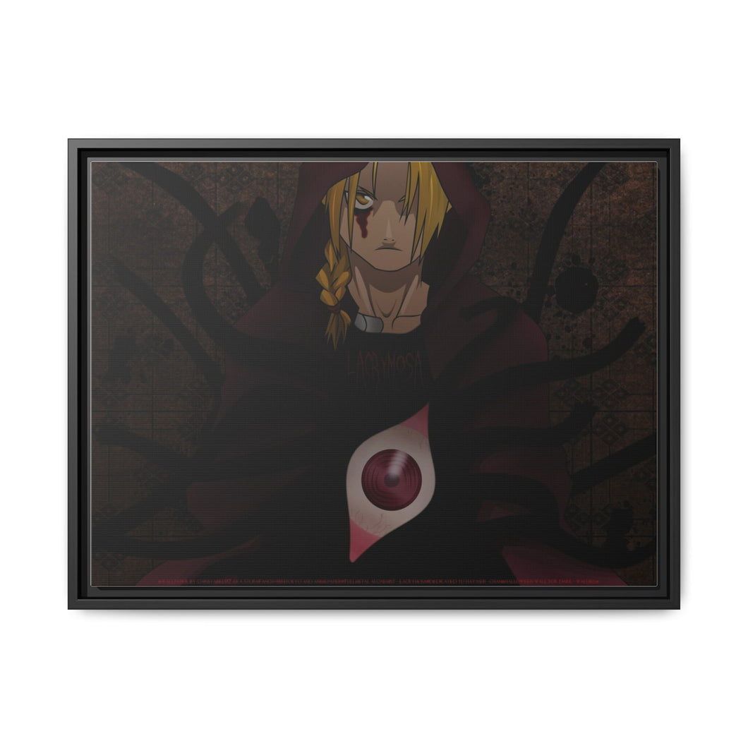Anime FullMetal Alchemistr Canvas Framed Art Print