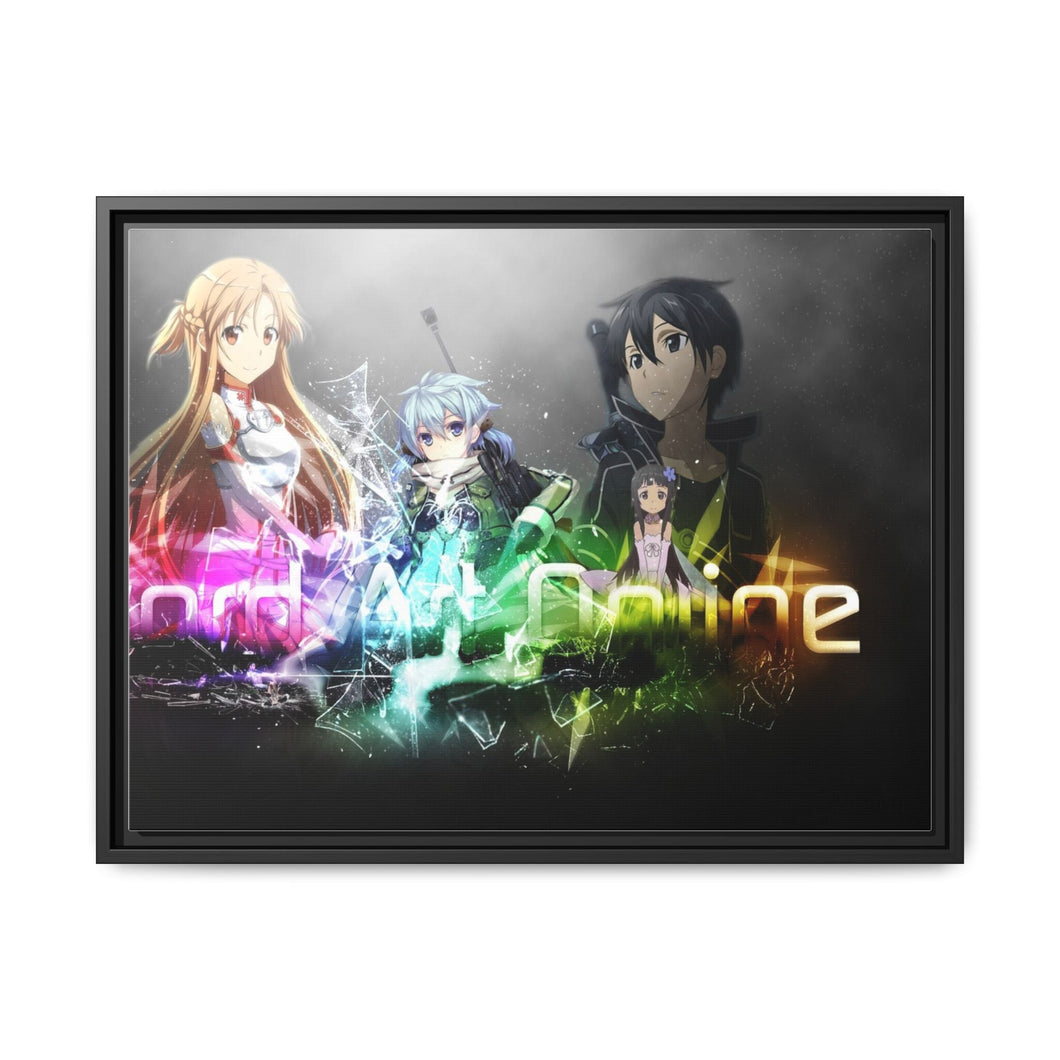 Sword Art Online Asuna Yuuki, Yui Canvas Framed Art Print