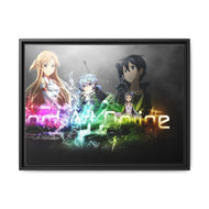Sword Art Online Asuna Yuuki, Yui Canvas Framed Art Print