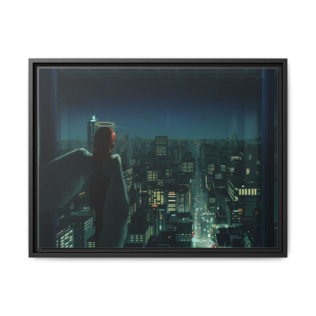 Anime Chainsaw Man Canvas Framed Art Print