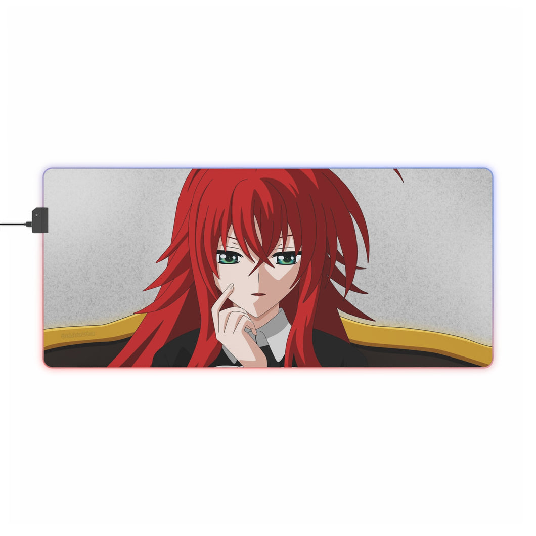 Rias Gremory RGB LED Mouse Pad (Desk Mat)