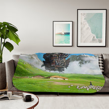 Load image into Gallery viewer, Howl&#39;s Moving Castle Sherpa Blanket
