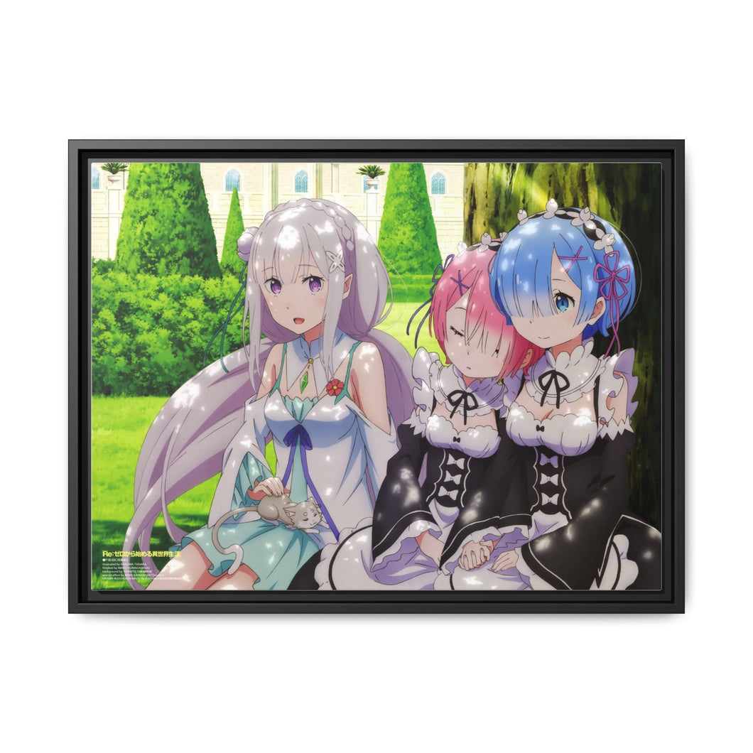 Anime Re:ZERO -Starting Life in Another World- Canvas Framed Art Print