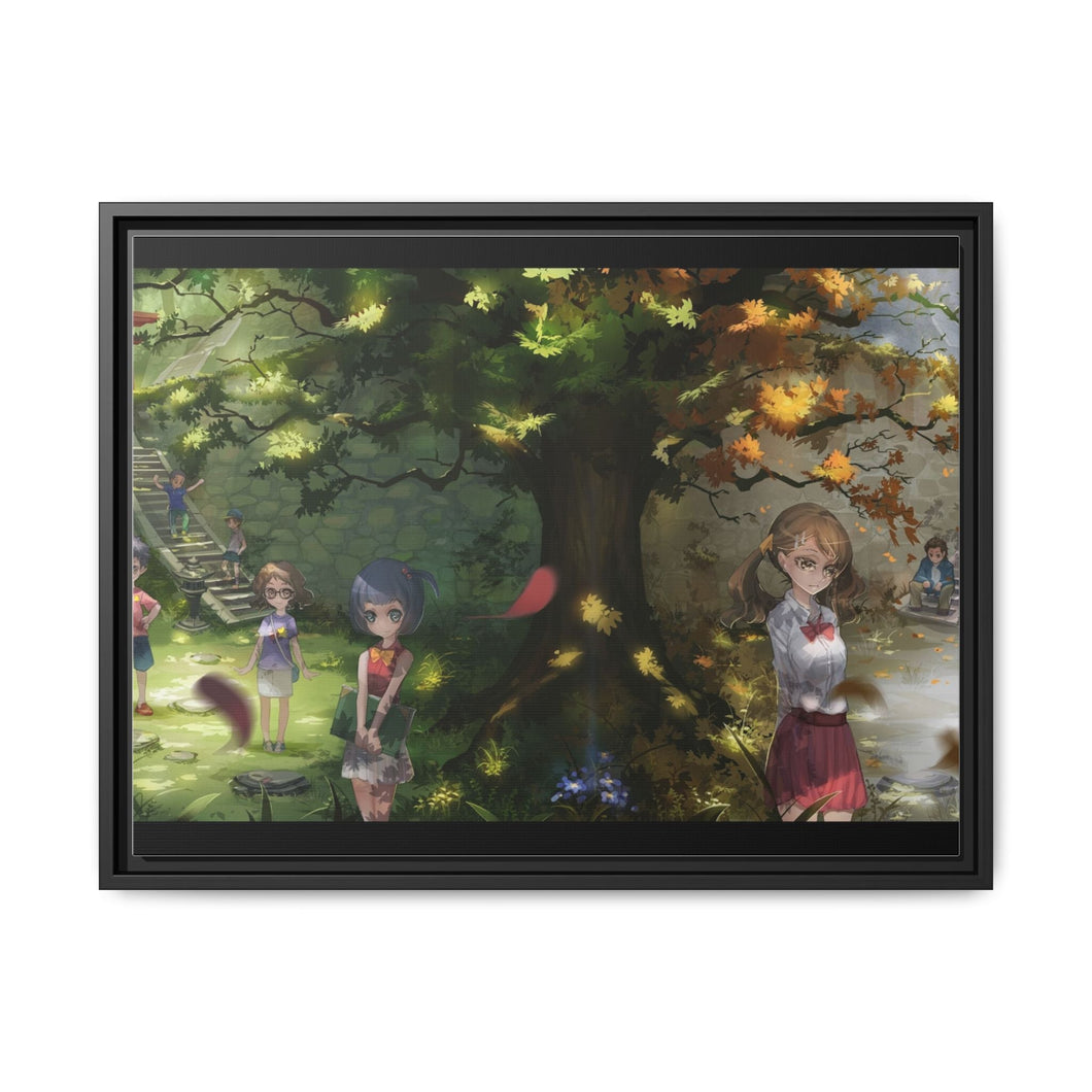 Anohana Canvas Framed Art Print