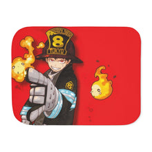 Load image into Gallery viewer, Fire Force Shinra Kusakabe Sherpa Blanket
