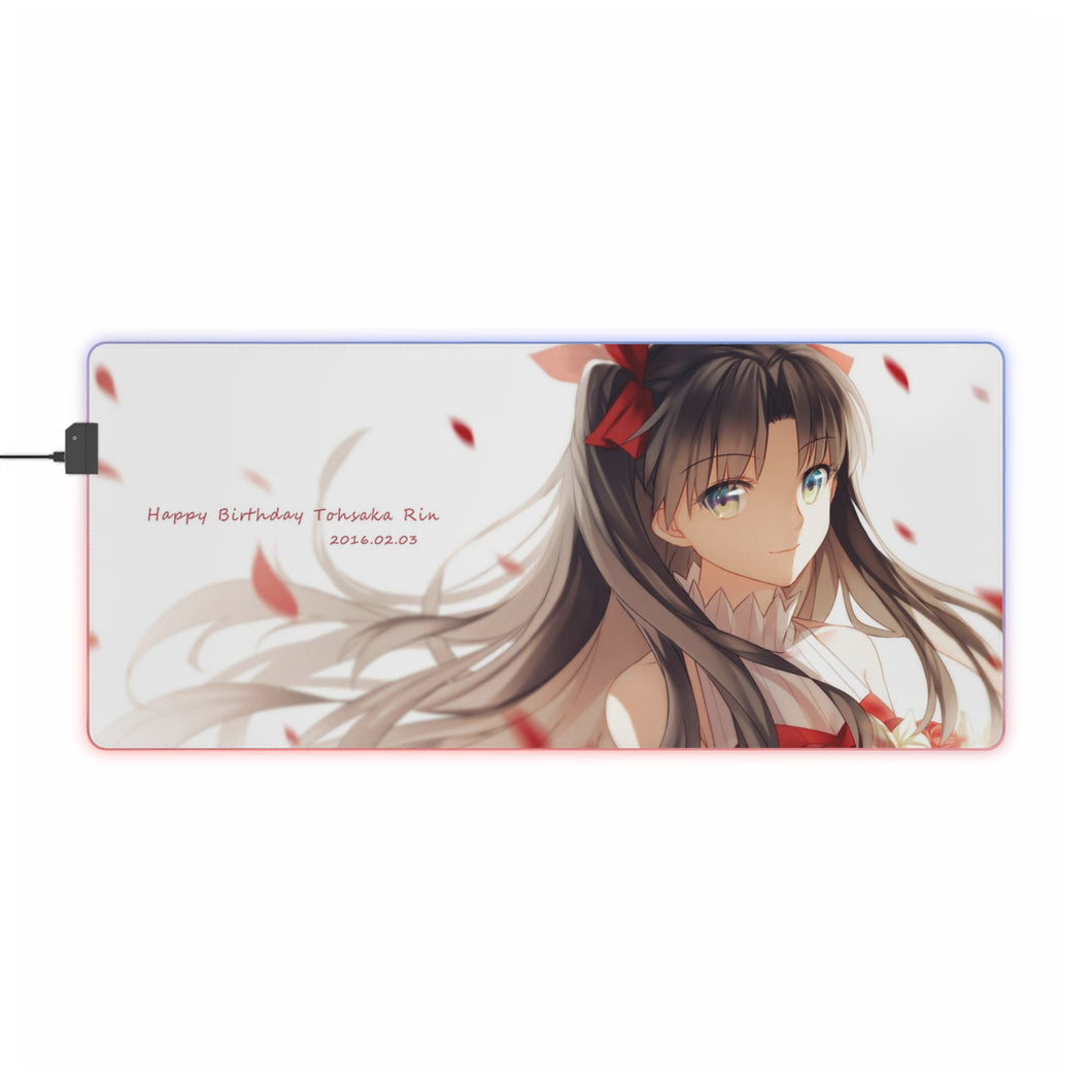 Happy Birthday Rin❤ RGB LED Mouse Pad (Desk Mat)