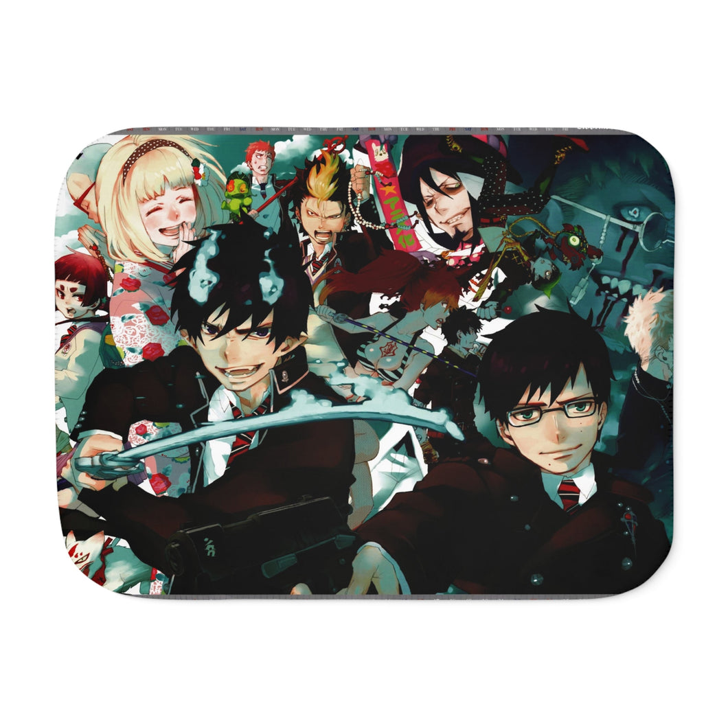 Blue Exorcist Sherpa Blanket