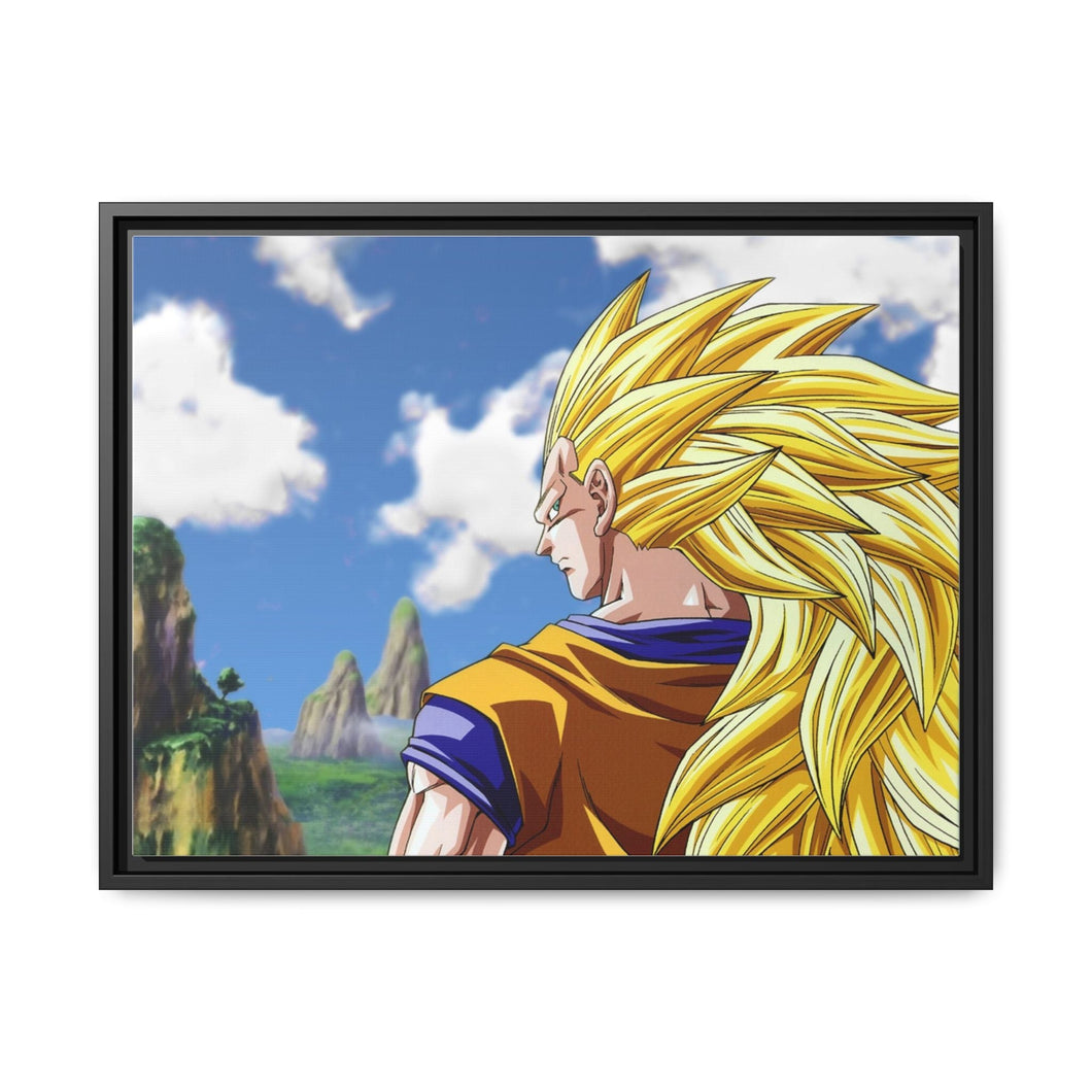 SS3 Goku Canvas Framed Art Print