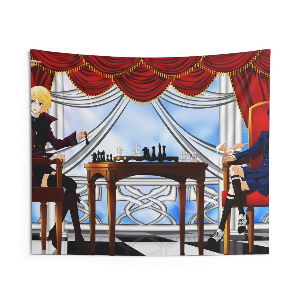 Boring game of chess Indoor Wall Tapestry