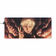 Load image into Gallery viewer, Gojo finger cross RGB LED Mouse Pad (Desk Mat)
