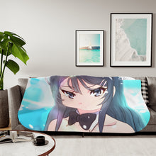 Load image into Gallery viewer, Rascal Does Not Dream Of Bunny Girl Senpai Sherpa Blanket
