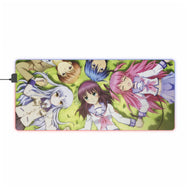 Angel Beats! Kanade Tachibana, Yuri Nakamura, Yuzuru Otonashi, Hinata Hideki, Yui RGB LED Mouse Pad (Desk Mat)