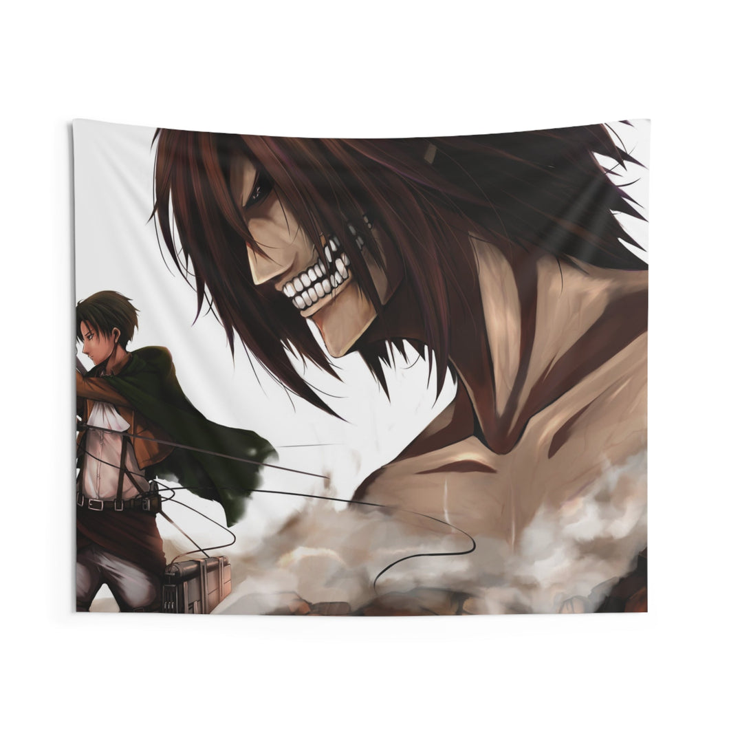 Levi and Eren (Titan) Indoor Wall Tapestry