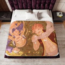 Load image into Gallery viewer, Fairy Tail Natsu Dragneel, Lucy Heartfilia Sherpa Blanket
