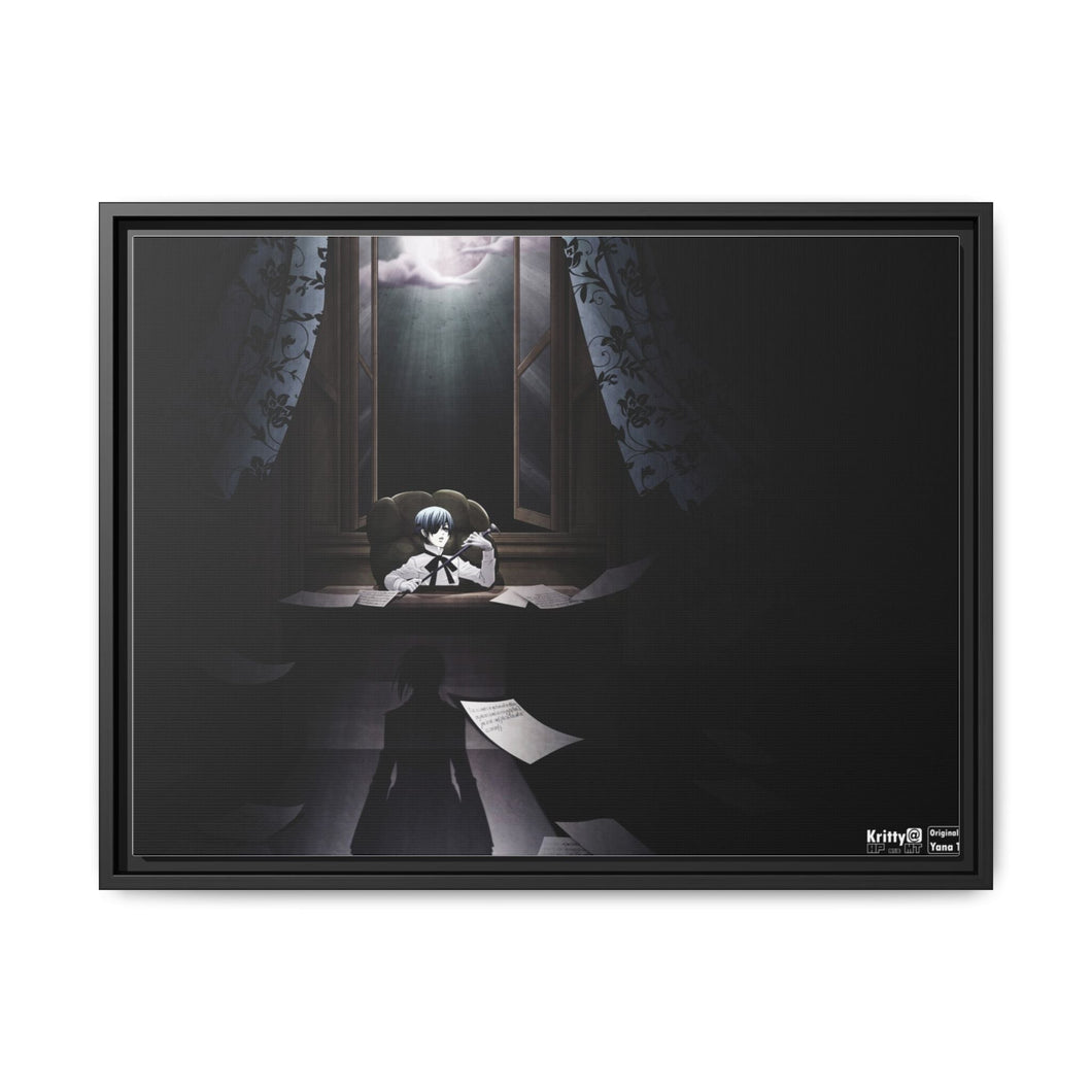 Anime Black Butler Canvas Framed Art Print
