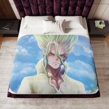 Load image into Gallery viewer, Anime Dr. Stone Sherpa Blanket
