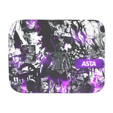 Load image into Gallery viewer, Black Clover Asta Sherpa Blanket
