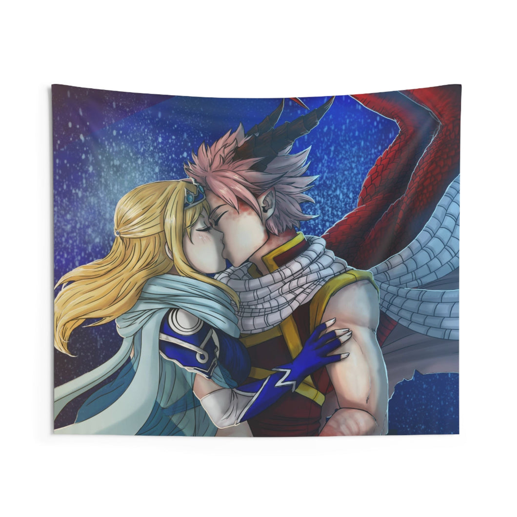 Fairy Tail Natsu Dragneel, Lucy Heartfilia Indoor Wall Tapestry