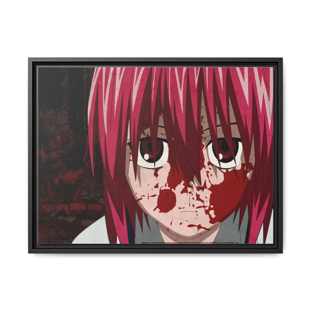 Anime Elfen Lied Canvas Framed Art Print