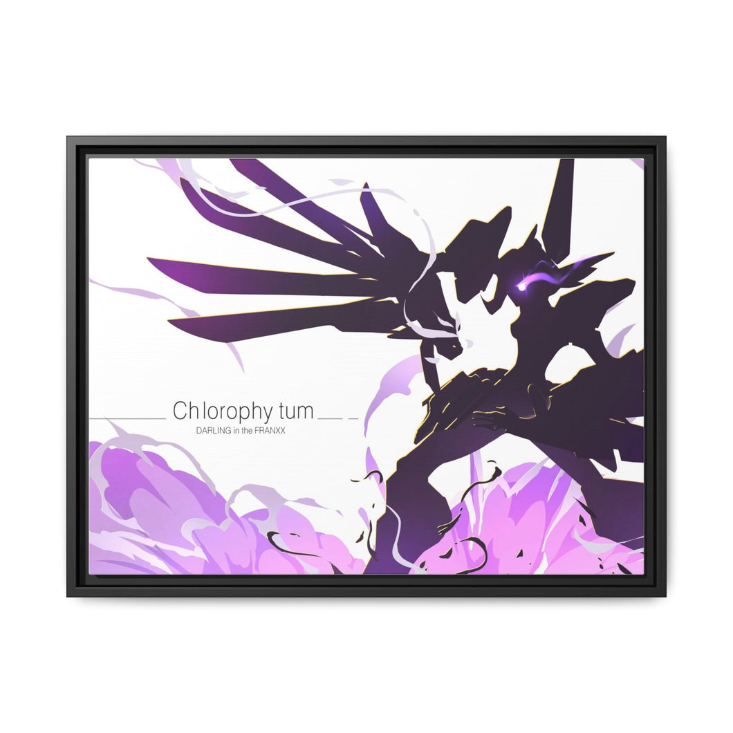 Chlorophytum Canvas Framed Art Print