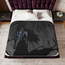 Load image into Gallery viewer, Ichigo Kurosaki Final Getsuga Tenshou Sherpa Blanket
